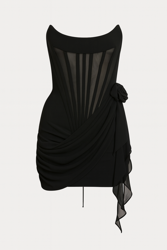 Black Corset Mini Dress