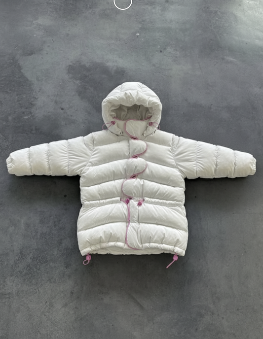 White Quilted Puffer Jacket