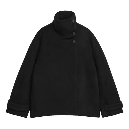 Black Turtle Neck Coat