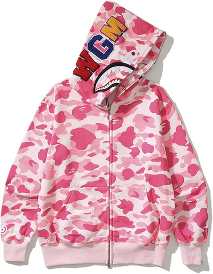 Camo Shark Hoodie Collection