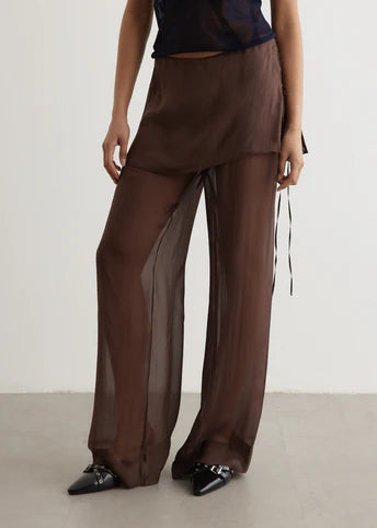 Black Mesh Pants